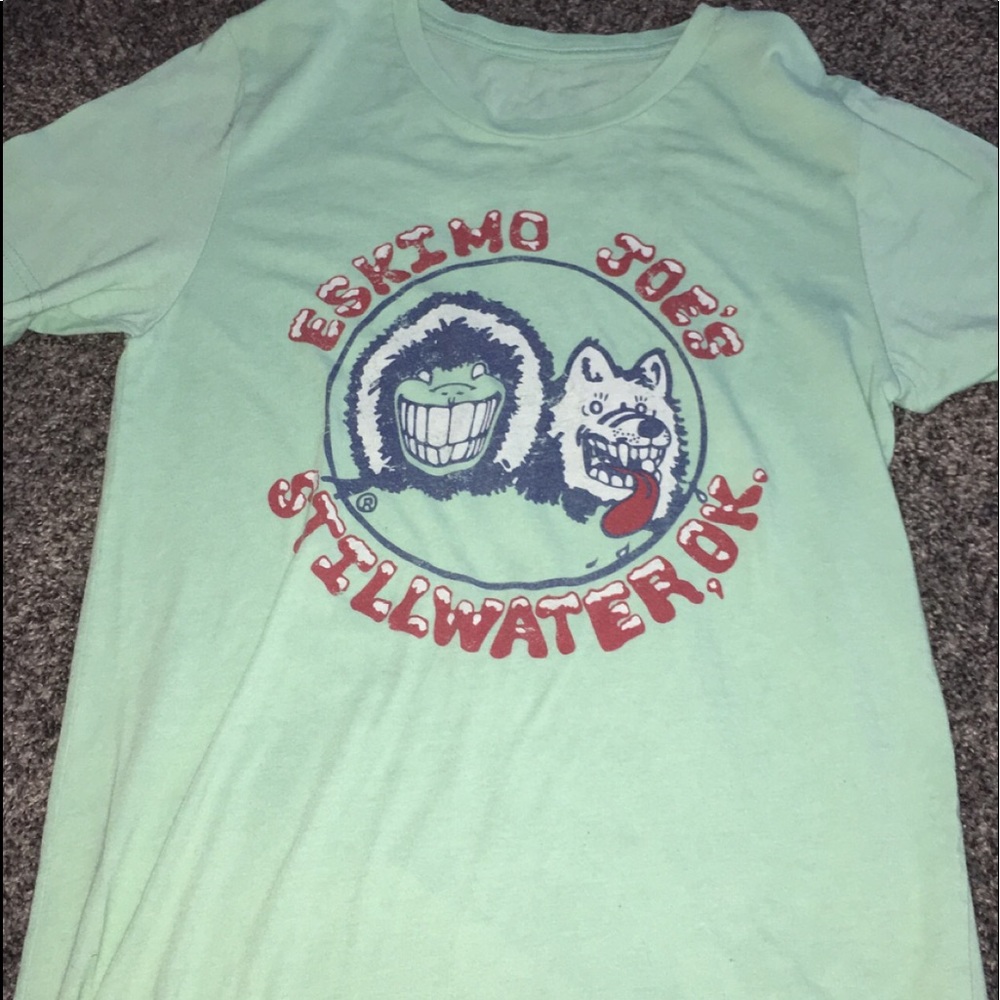 teal eskimo joes t-shirt